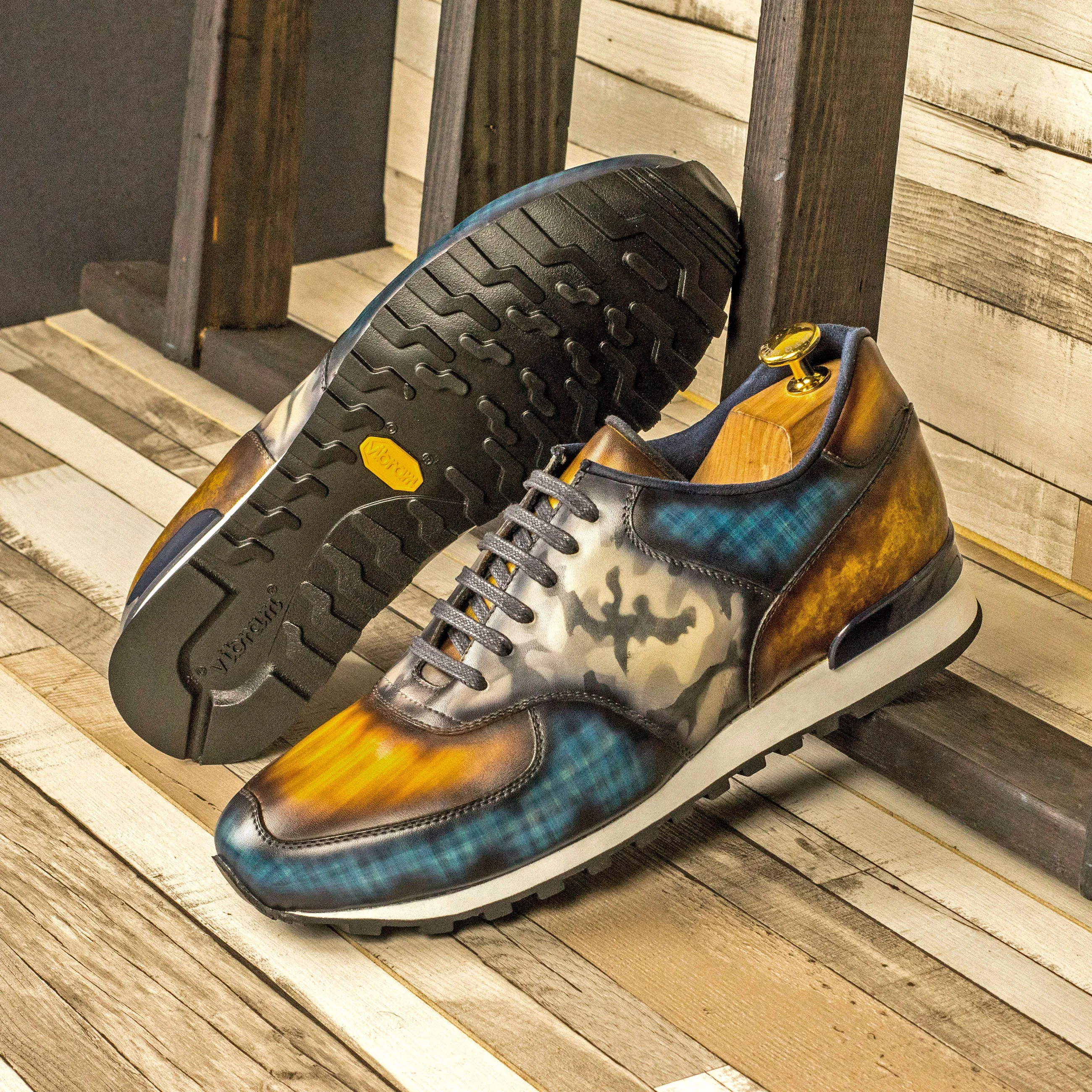 Multi-Colored Patina Jogger Sneakers