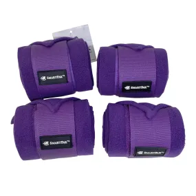 SmartPak Fleece Polo Wraps in Purple - Pony